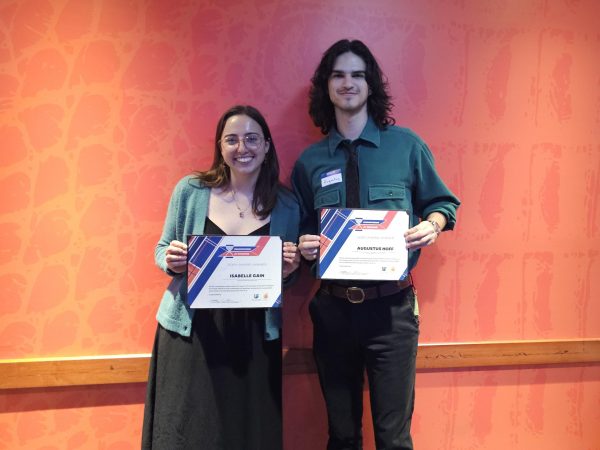 Isabelle Gain and Augustus Hoff at the Champions for Change Awards